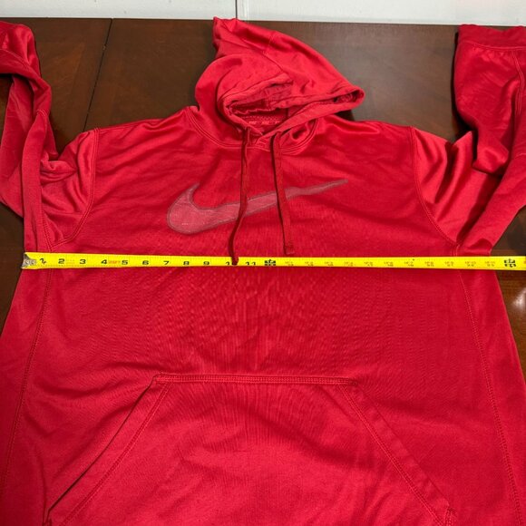 Nike‎ Mens Red Pullover Hoodie L Polyester - Picture 6 of 11